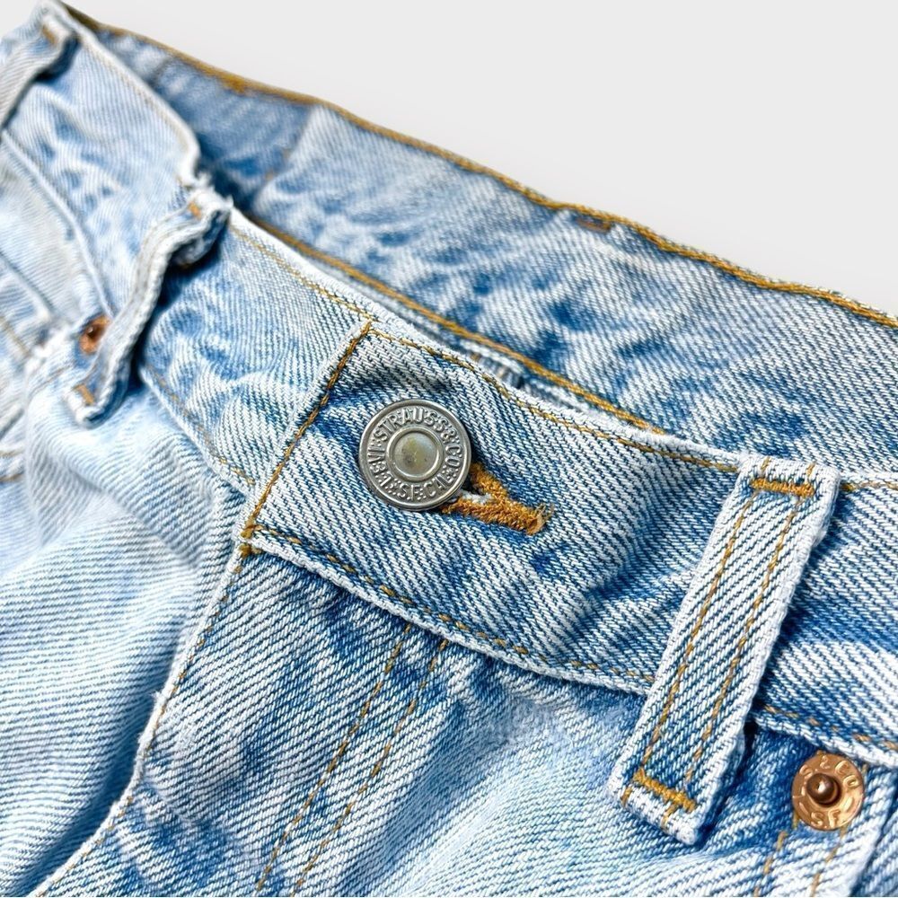 Vtg Y2K Levi's 550 Relaxed Fit Thrashed Jeans, 501 Loose Baggy Worn, 34 x 33 - Picture 3 of 9